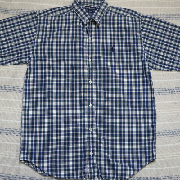 Vintage Ralph Lauren Boys Plaid Button Shirt